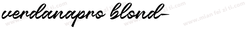 verdanapro blond字体转换